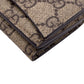 GUCCI Tri-fold wallet 681700 PVC coated canvas beige Balenciaga Compact Wallet GG Supreme logo The Hacker Women Used Authentic