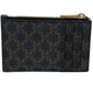 CELINE Coin case leather Brown Fragment case Card Case Macadam Women Used Authentic