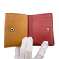 LOEWE Tri-fold wallet leather Brown Vertical wallet anagram Small Women Used Authentic