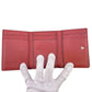 LOEWE Tri-fold wallet leather Brown Vertical wallet anagram Small Women Used Authentic