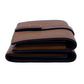 LOEWE Tri-fold wallet leather Brown Vertical wallet anagram Small Women Used Authentic