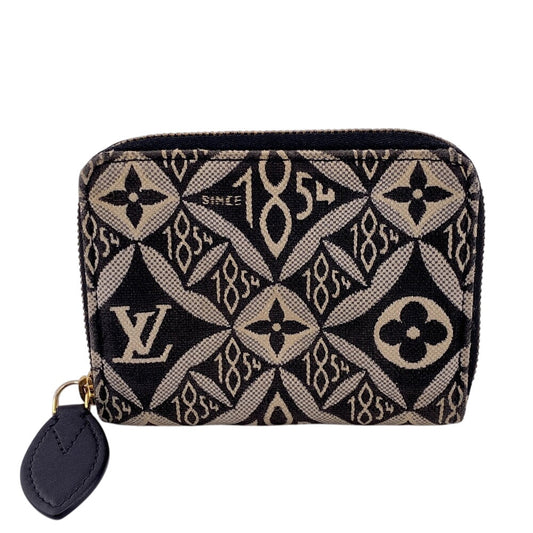 LOUIS VUITTON Coin case M69997 canvas gray Jacquard Since 1854 Zip around purse