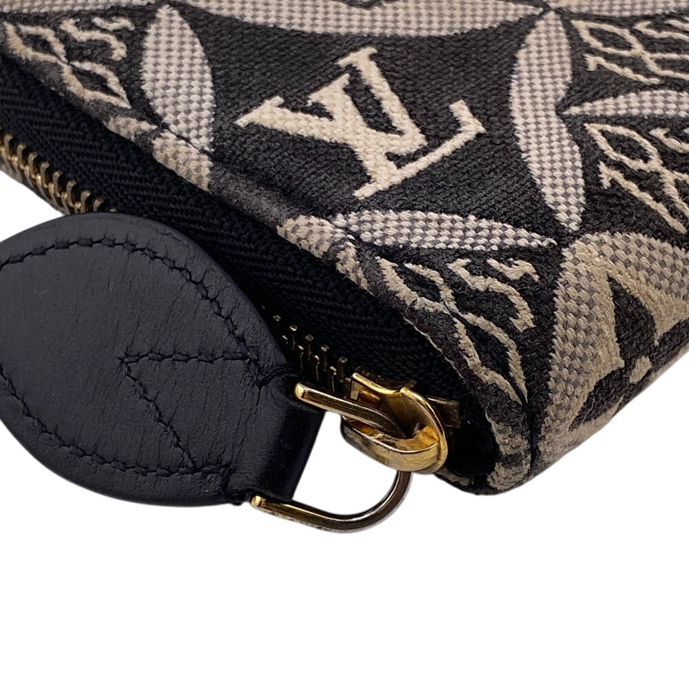 LOUIS VUITTON Coin case M69997 canvas gray Jacquard Since 1854 Zip around purse