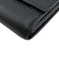 LOUIS VUITTON Long Wallet Purse M63461 Taurillon Clemence black Portefeuille Capusine Women Used Authentic