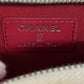 CHANEL Coin case leather white Zip Around Gabriel doe Women Used Authentic