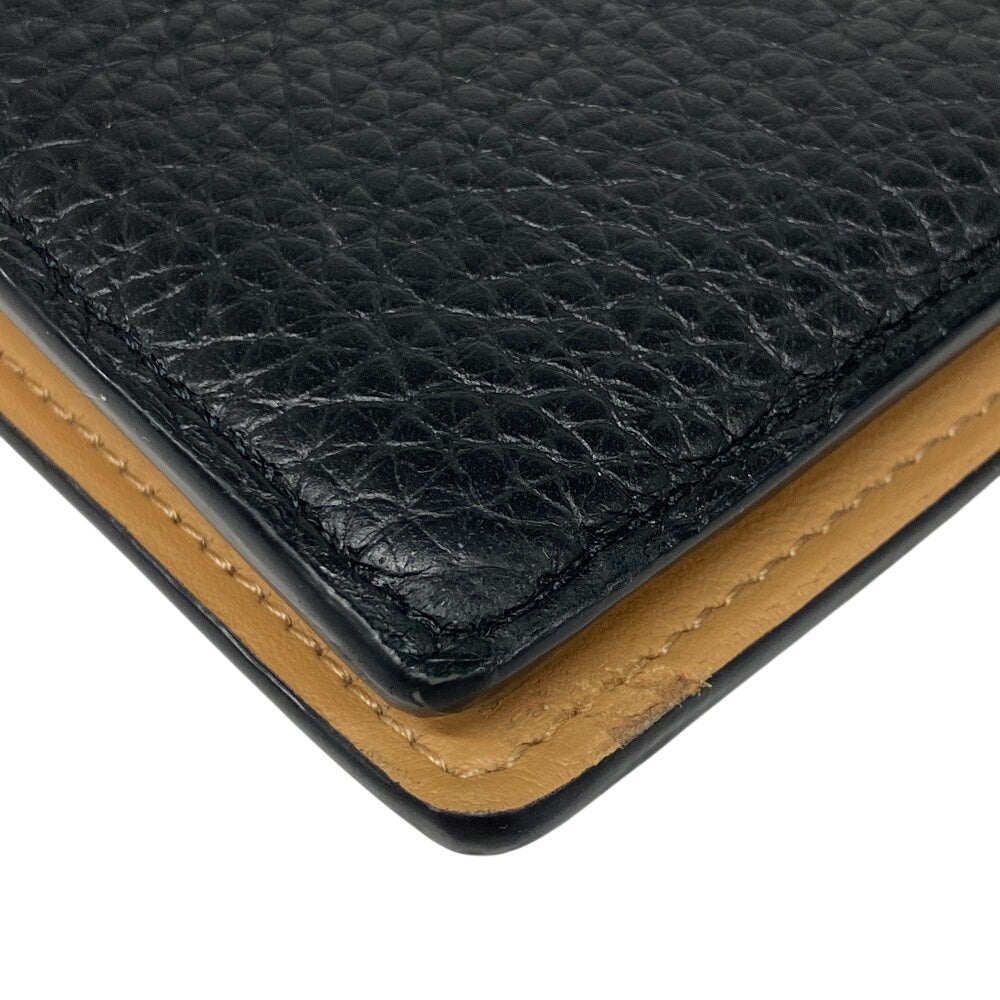 LOUIS VUITTON Long Wallet Purse M81330 Taurillon Clemence black Wallet LV Vertical Capusine mens Used Authentic