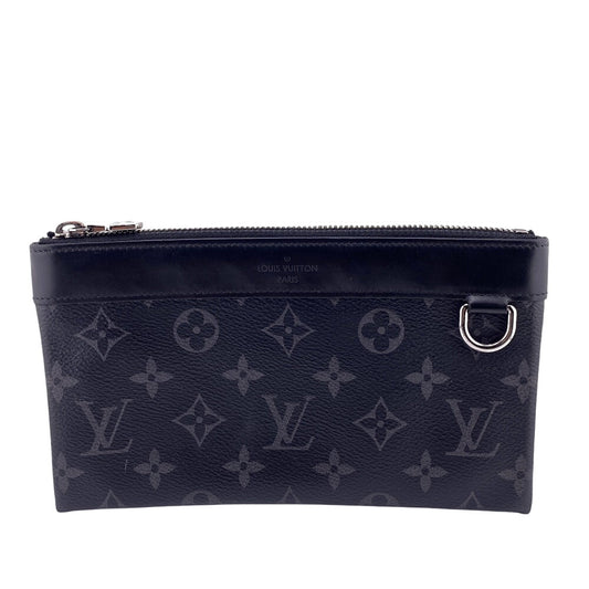 LOUIS VUITTON Pochette M44323 Monogram Eclipse black Monogram Eclipse Discovery PM mens Used Authentic
