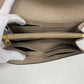 LOUIS VUITTON Long Wallet Purse M68708 leather beige Portefeuille Monogram Ann Platt Sara Women Used Authentic