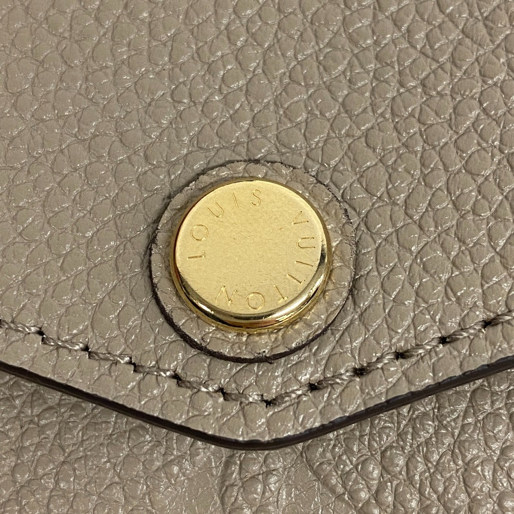 LOUIS VUITTON Long Wallet Purse M68708 leather beige Portefeuille Monogram Ann Platt Sara Women Used Authentic