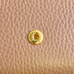 GUCCI Bifold Wallet leather beige GG Marmont Women Used Authentic