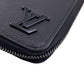 LOUIS VUITTON Long Wallet Purse M81743 leather black LV Aerogram Zippy Wallet Vertical Women Used Authentic
