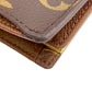 LOUIS VUITTON Bifold Wallet M61674 leather Brown Purse Portefeuille Monogram Viennois Made in USA Women Used Authentic