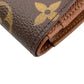 LOUIS VUITTON Bifold Wallet M61674 leather Brown Purse Portefeuille Monogram Viennois Made in USA Women Used Authentic
