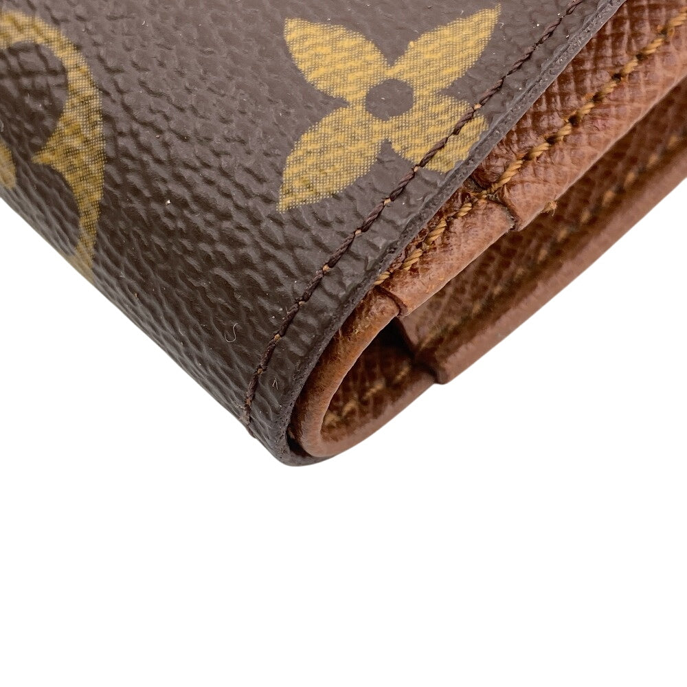 LOUIS VUITTON Bifold Wallet M61674 leather Brown Purse Portefeuille Monogram Viennois Made in USA Women Used Authentic