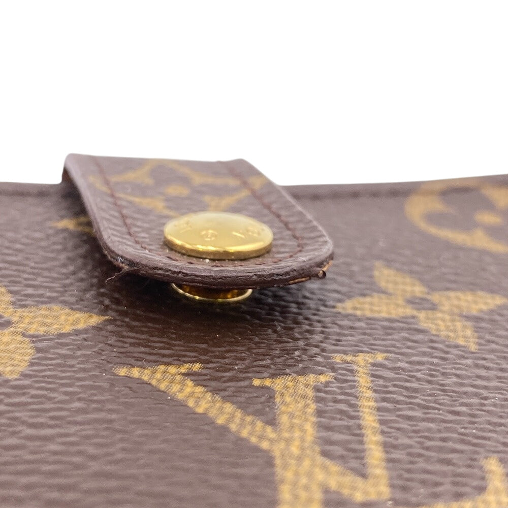 LOUIS VUITTON Bifold Wallet M61674 leather Brown Purse Portefeuille Monogram Viennois Made in USA Women Used Authentic