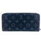 LOUIS VUITTON Long Wallet Purse M62295 leather black Zip Around Monogram Eclipse Zippy Wallet Horizontal mens(Unisex) Used Authentic