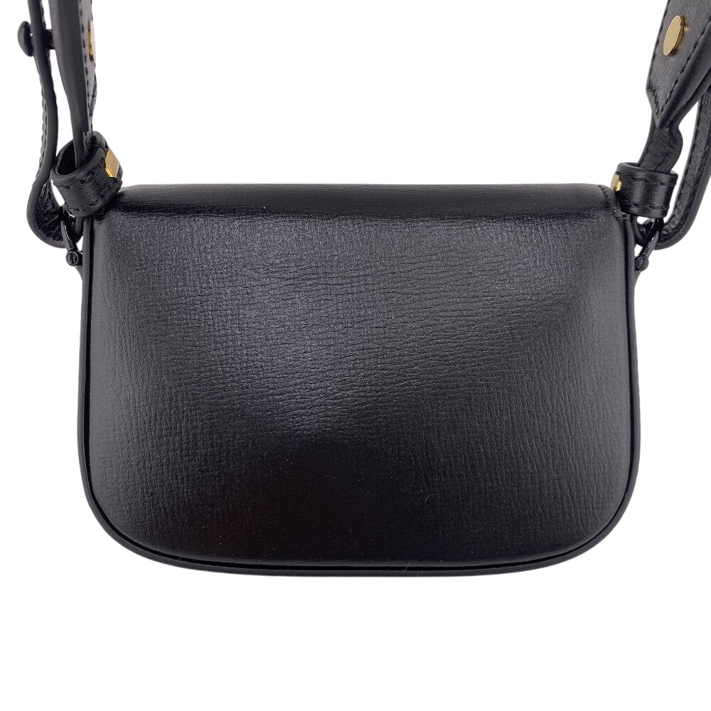 GUCCI Travel pouch 726863 leather black Mini Horsebit