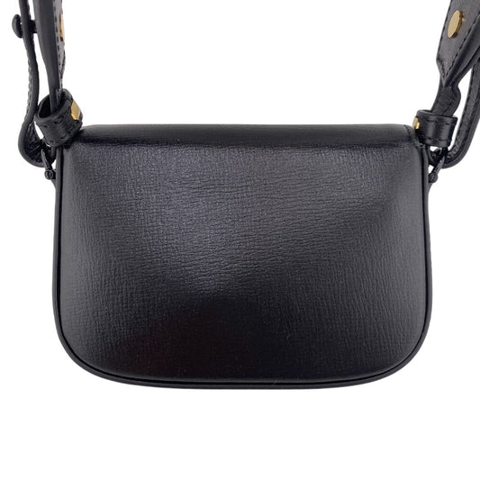 GUCCI Travel pouch 726863 leather black Mini Horsebit