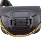 GUCCI Travel pouch 726863 leather black Mini Horsebit