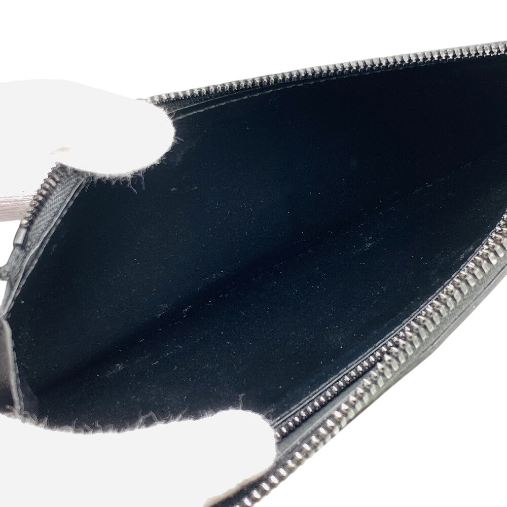 LOUIS VUITTON Long Wallet Purse M69047 leather black Zip Around Monogram Ann Platt Zippy Wallet Vertical mens Used Authentic