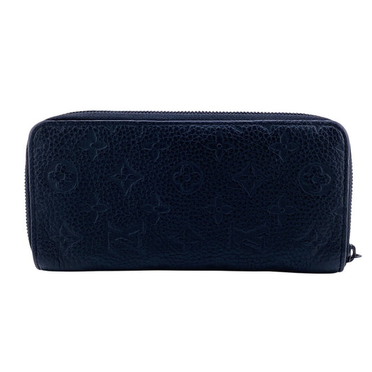 LOUIS VUITTON Long Wallet Purse M69047 leather black Zip Around Monogram Ann Platt Zippy Wallet Vertical mens Used Authentic