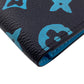 LOUIS VUITTON Bifold Wallet M82004 leather blue Compact Wallet Portefeuille Monogram slender mens Used Authentic