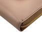 PRADA Long Wallet Purse 1ML506 leather beige Zip Around Safiano Ribbon Women Used Authentic