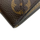LOUIS VUITTON Tri-fold wallet M81667 leather Brown Portefeuille Monogram Celest Women Used Authentic