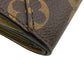 LOUIS VUITTON Tri-fold wallet M81667 leather Brown Portefeuille Monogram Celest Women Used Authentic
