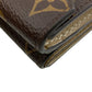 LOUIS VUITTON Tri-fold wallet M81667 leather Brown Portefeuille Monogram Celest Women Used Authentic