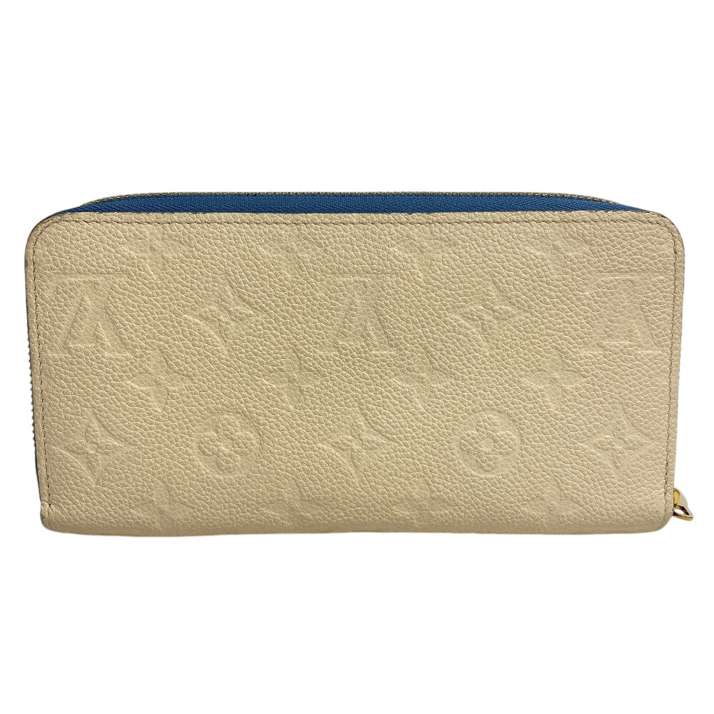 LOUIS VUITTON Long Wallet Purse M63925 leather Ivory Zip Around Monogram Ann Platt Zippy wallet Women Used Authentic