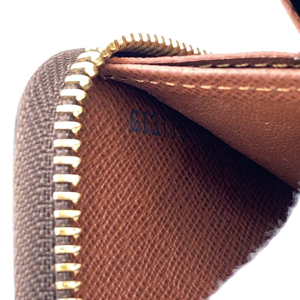 LOUIS VUITTON Long Wallet Purse M61440 leather Brown Zip Around Monogram Zippy Compact Wallet NM mens(Unisex) Used Authentic