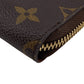 LOUIS VUITTON Long Wallet Purse M61440 leather Brown Zip Around Monogram Zippy Compact Wallet NM mens(Unisex) Used Authentic