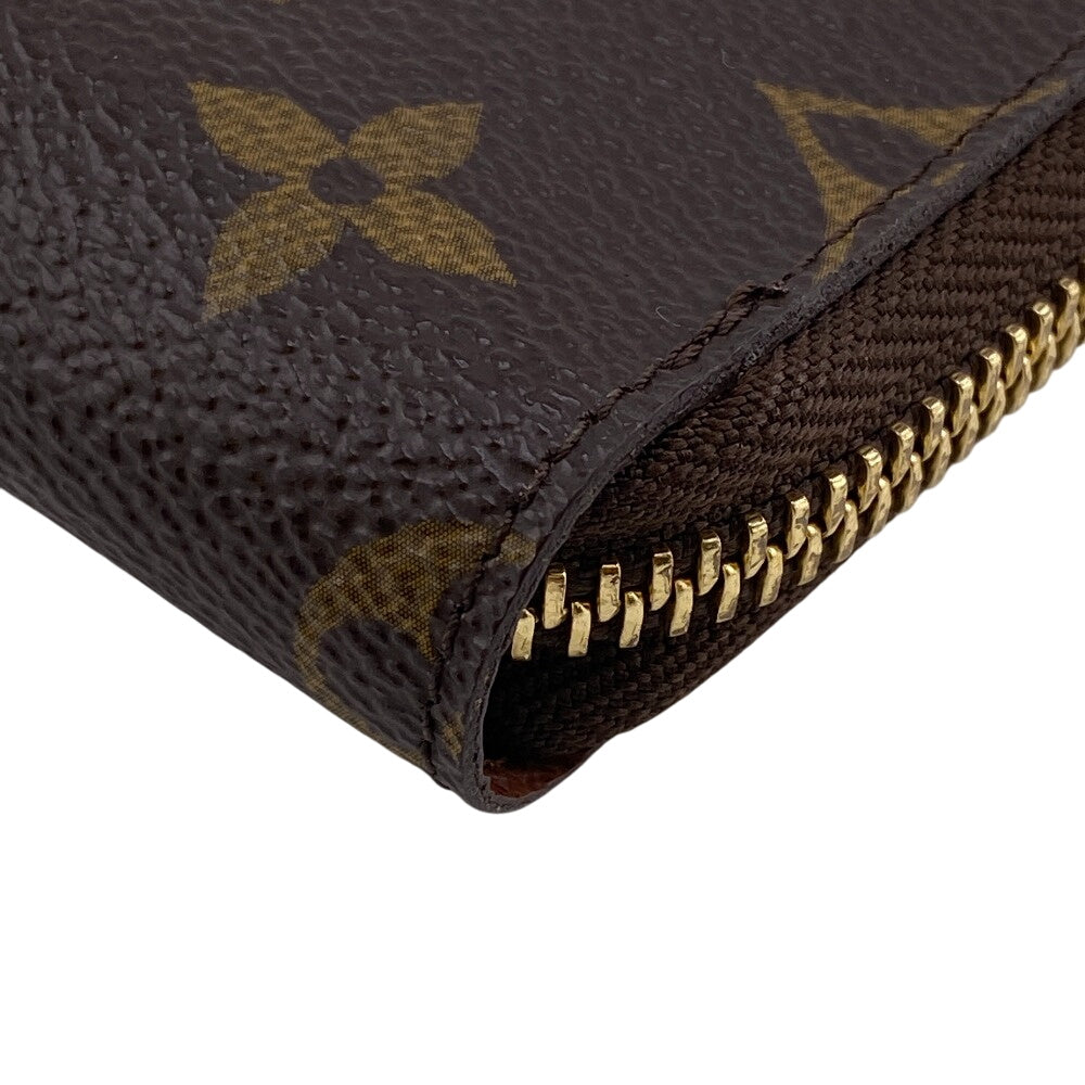 LOUIS VUITTON Long Wallet Purse M61440 leather Brown Zip Around Monogram Zippy Compact Wallet NM mens(Unisex) Used Authentic