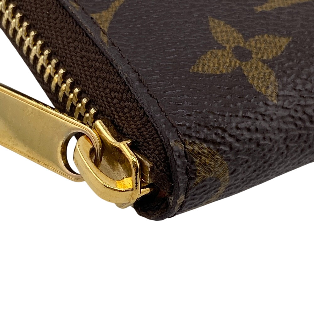 LOUIS VUITTON Long Wallet Purse M61440 leather Brown Zip Around Monogram Zippy Compact Wallet NM mens(Unisex) Used Authentic