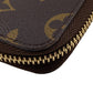 LOUIS VUITTON Long Wallet Purse M61440 leather Brown Zip Around Monogram Zippy Compact Wallet NM mens(Unisex) Used Authentic