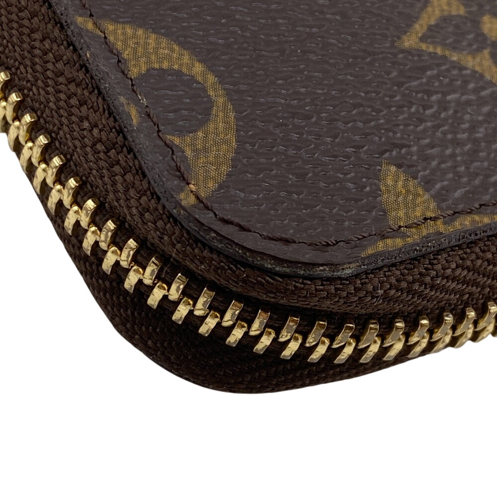 LOUIS VUITTON Long Wallet Purse M61440 leather Brown Zip Around Monogram Zippy Compact Wallet NM mens(Unisex) Used Authentic
