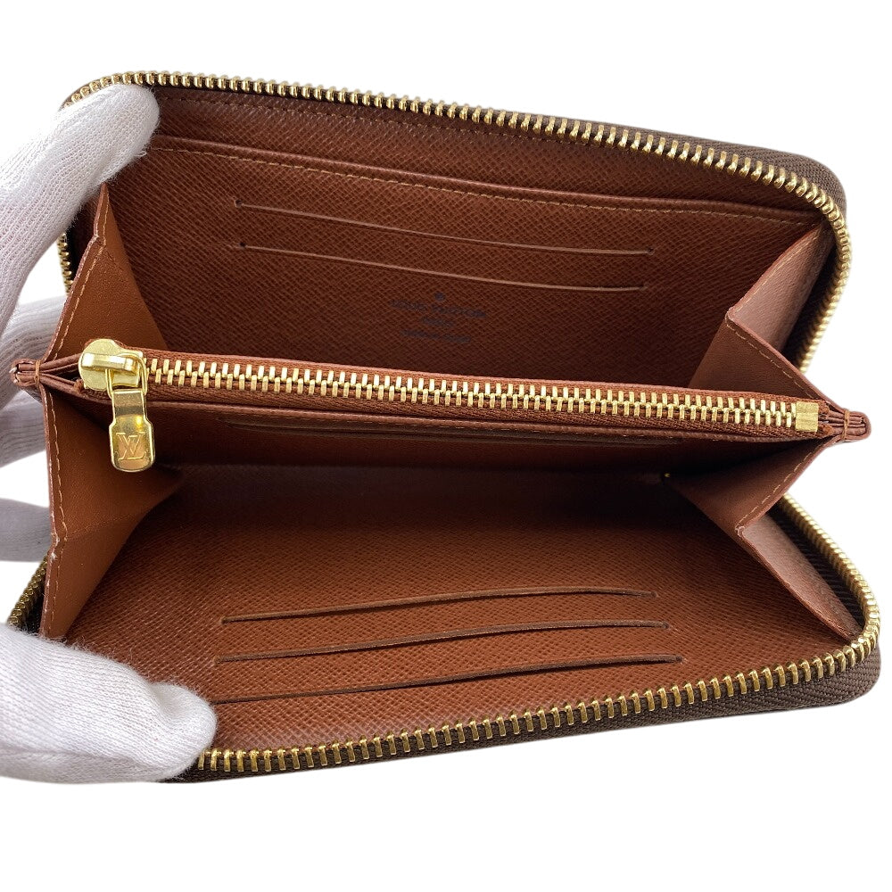 LOUIS VUITTON Long Wallet Purse M61440 leather Brown Zip Around Monogram Zippy Compact Wallet NM mens(Unisex) Used Authentic