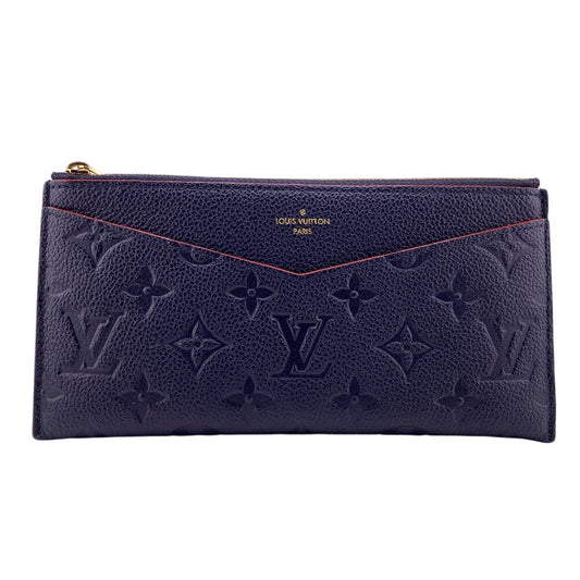 LOUIS VUITTON Pochette M68713 Monogram Ann Platt Leather Navy Pochette Monogram Ann Platt Melanie BB mens(Unisex) Used Authentic