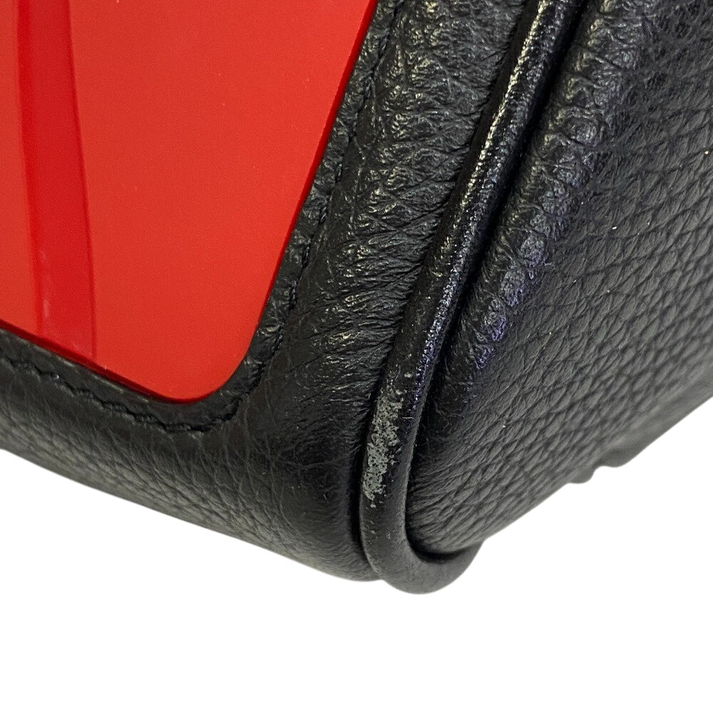 Christian Louboutin business bag leather black Blaster