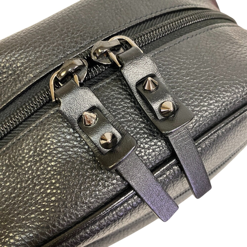 Christian Louboutin business bag leather black Blaster