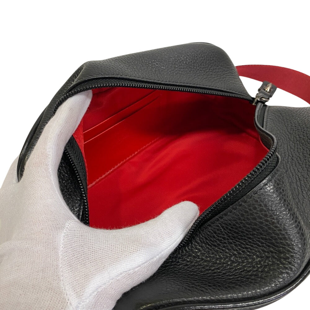 Christian Louboutin business bag leather black Blaster