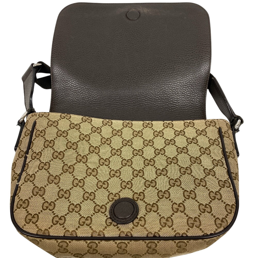 GUCCI Shoulder Bag 449172 canvas Brown GG canvas Women Used Authentic