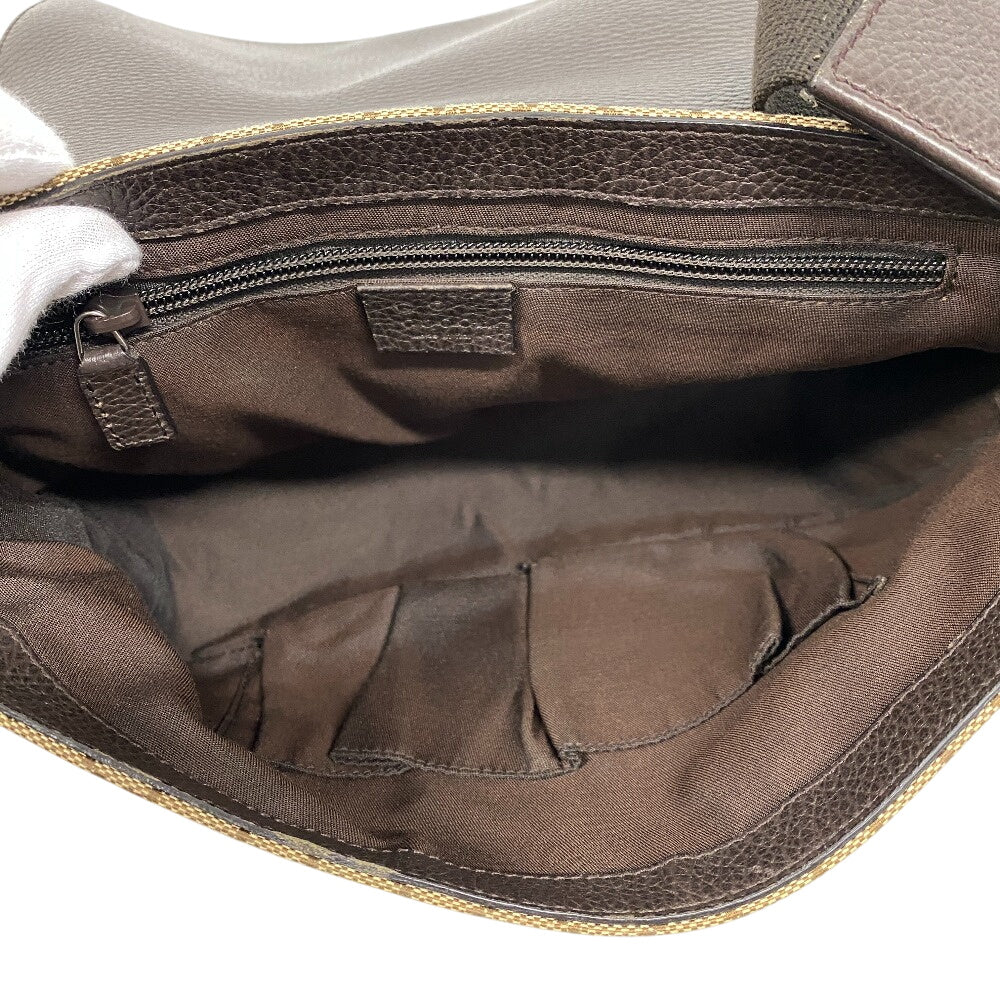 GUCCI Shoulder Bag 449172 canvas Brown GG canvas Women Used Authentic
