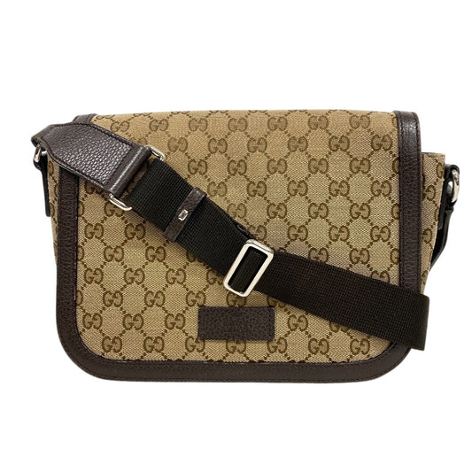 GUCCI Shoulder Bag 449172 canvas Brown GG canvas Women Used Authentic