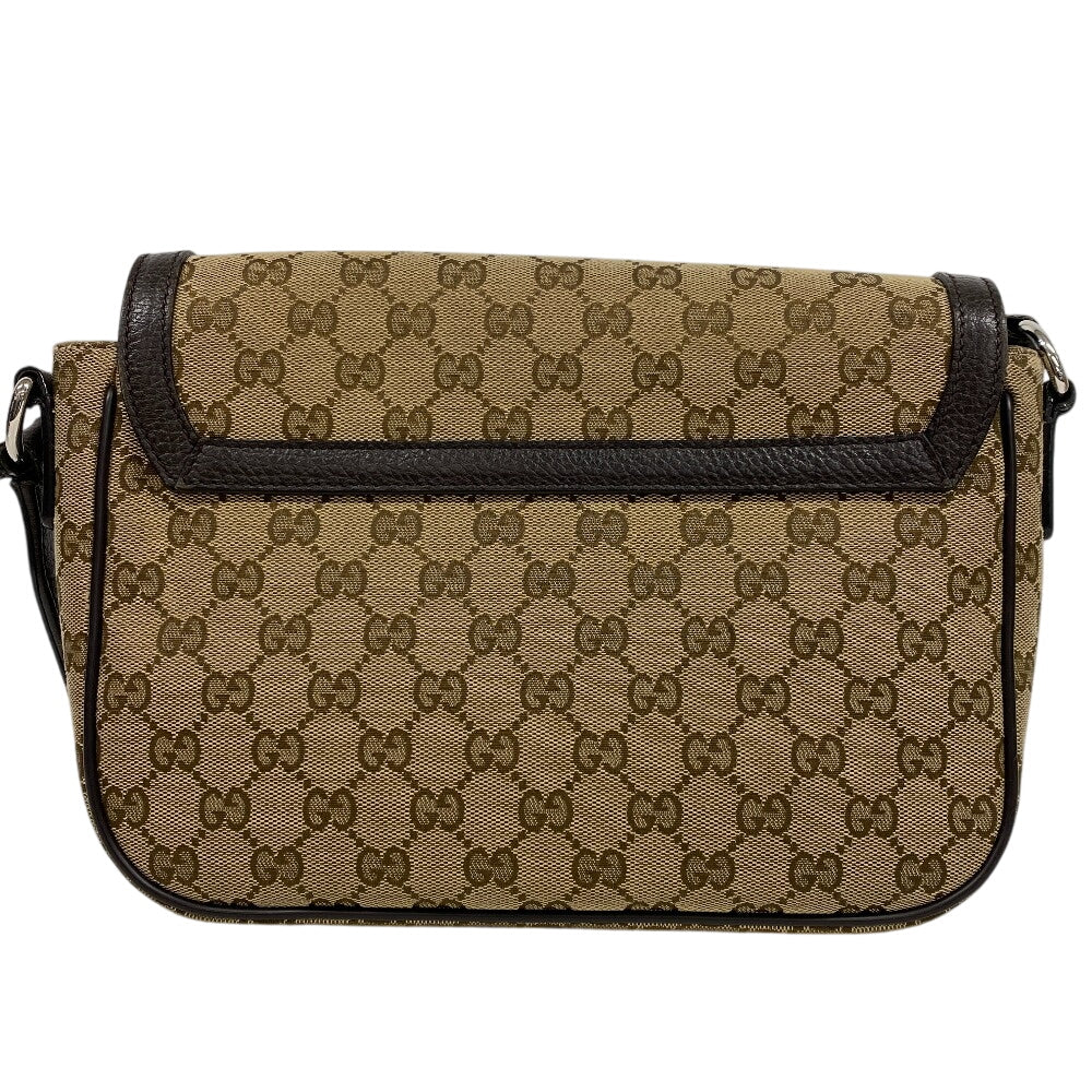 GUCCI Shoulder Bag 449172 canvas Brown GG canvas Women Used Authentic