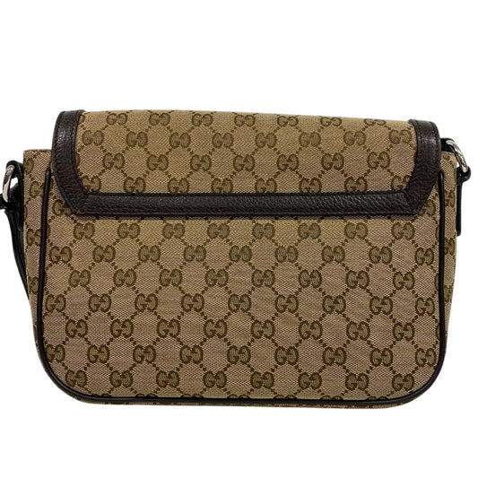 GUCCI Shoulder Bag 449172 canvas Brown GG canvas Women Used Authentic
