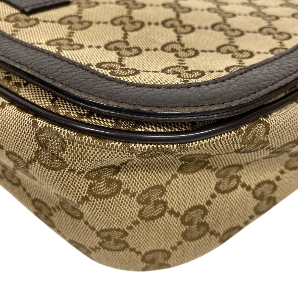 GUCCI Shoulder Bag 449172 canvas Brown GG canvas Women Used Authentic