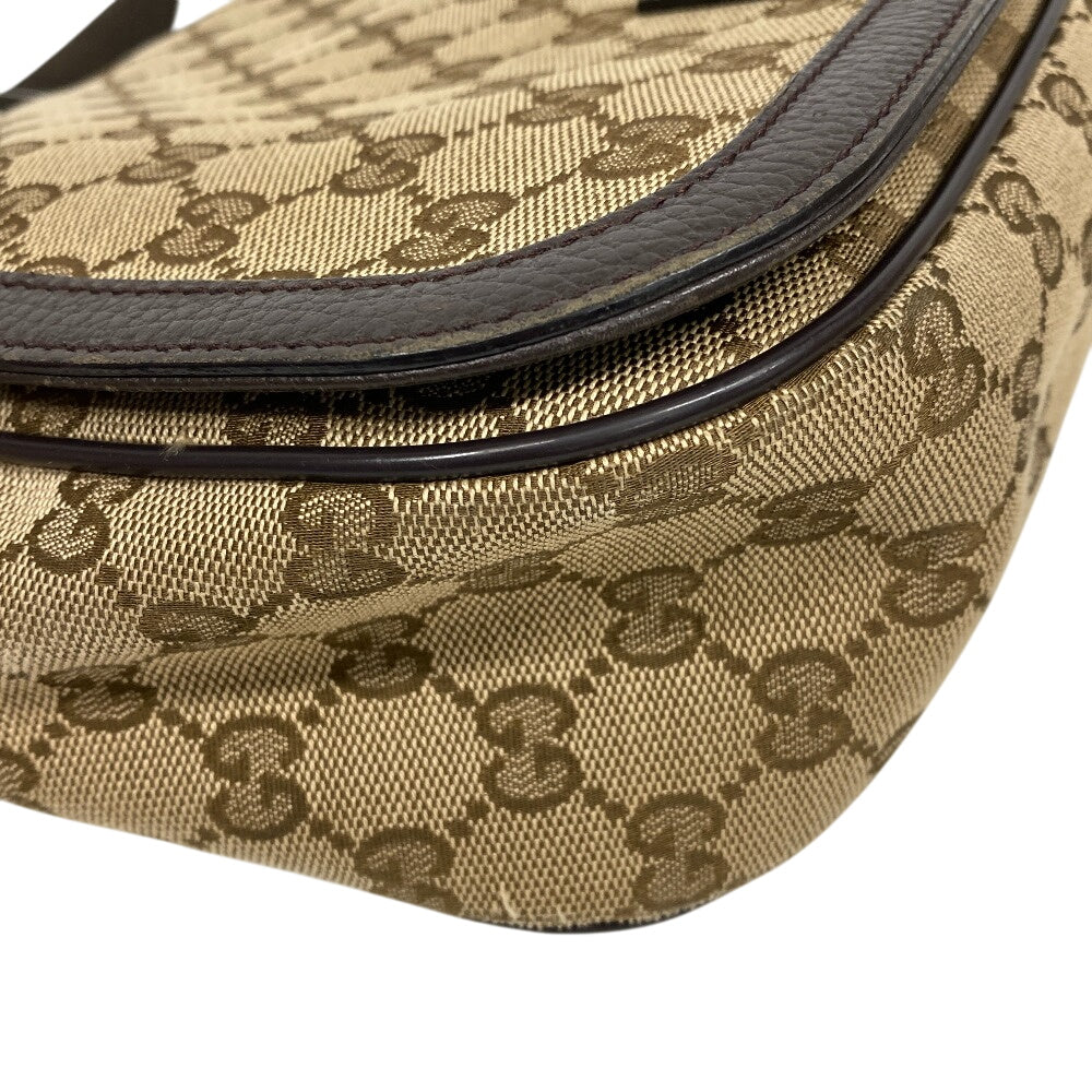 GUCCI Shoulder Bag 449172 canvas Brown GG canvas Women Used Authentic
