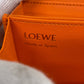 LOEWE Long Wallet Purse leather black Zip Around knot Women Used Authentic